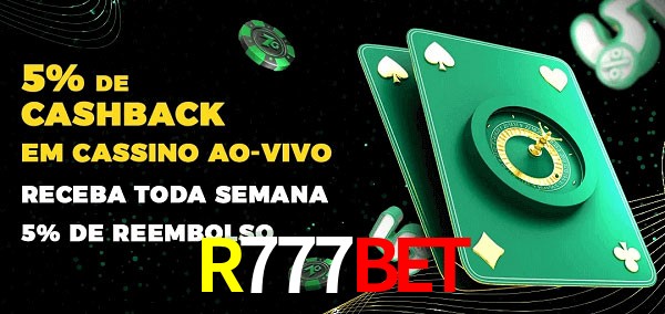 Promoções do cassino ao Vivo R777bet